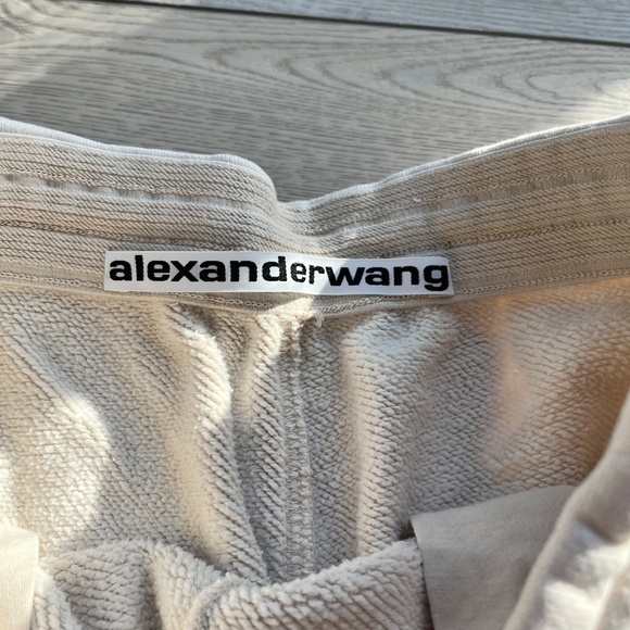 Alexander Wang Logo Print Lounge Sweatpants - Neutral (Size S) - Picture 5 of 7